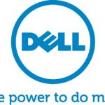 Dell tagline vertical logotype in blue, RGB color. JPEG Format. The power to do more.